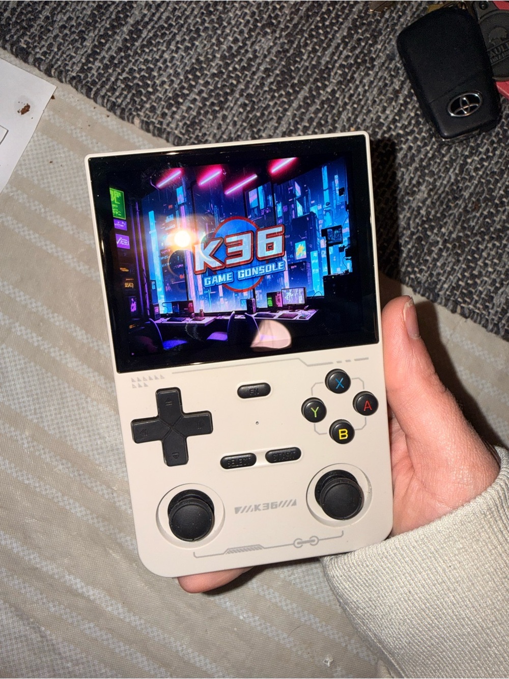 Handheld Game Console - White